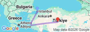Tour route map