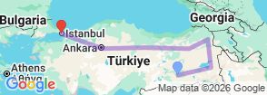Tour route map