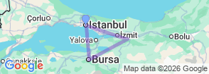 Tour route map