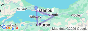 Tour route map