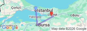 Tour route map