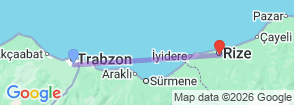 Tour route map