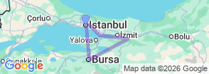 Tour route map