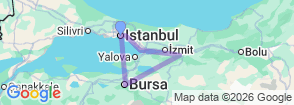 Tour route map