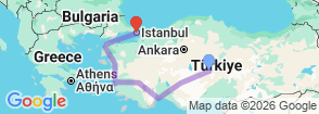 Tour route map