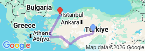 Tour route map