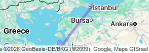 Tour route map