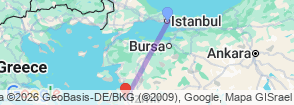 Tour route map