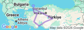 Tour route map