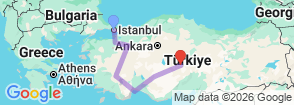Tour route map