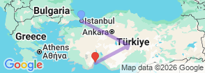 Tour route map