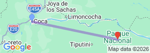 Tour route map