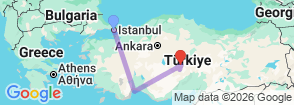 Tour route map