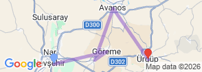 Tour route map