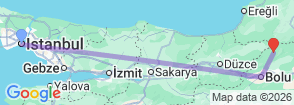 Tour route map