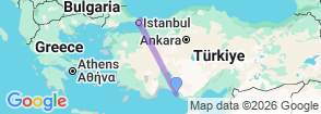 Tour route map