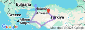 Tour route map