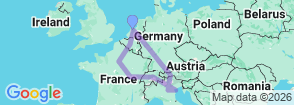 Tour route map