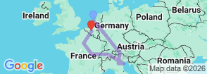 Tour route map