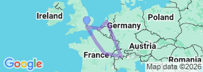 Tour route map