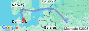 Tour route map