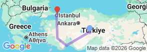 Tour route map