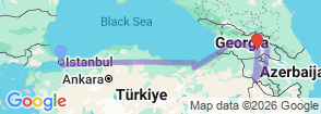 Tour route map