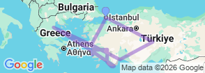 Tour route map