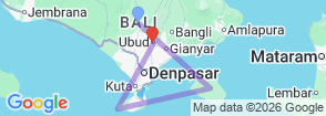 Tour route map