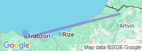 Tour route map