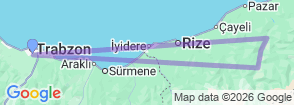 Tour route map