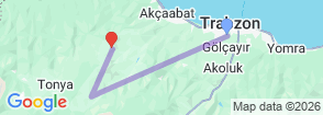 Tour route map