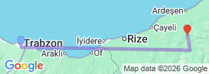 Tour route map
