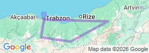 Tour route map