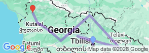 Tour route map