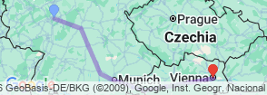 Tour route map