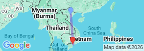 Tour route map
