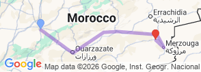 Tour route map
