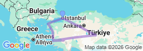 Tour route map
