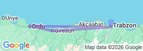 Tour route map