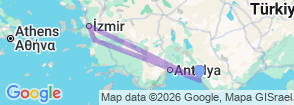 Tour route map