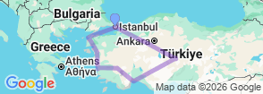Tour route map