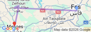 Tour route map
