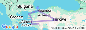 Tour route map