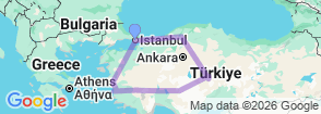 Tour route map