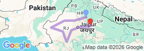 Tour route map