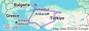 Tour route map