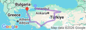 Tour route map