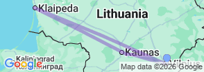 Tour route map