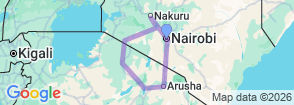 Tour route map